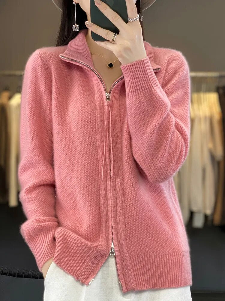 Van Berge Mode® | Cozy Zip-Up Cardigan