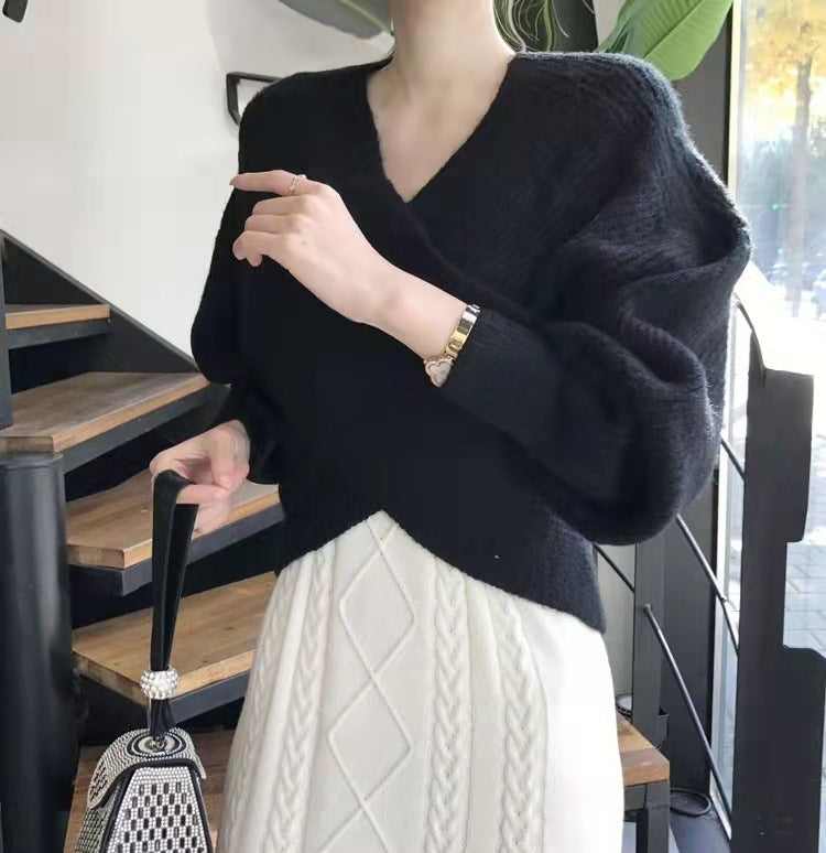 Van Berge Mode® | Elegante kruisgebreide trui