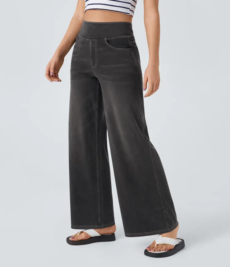 Van Berge Mode©| Comfortabele jeans met hoge taille