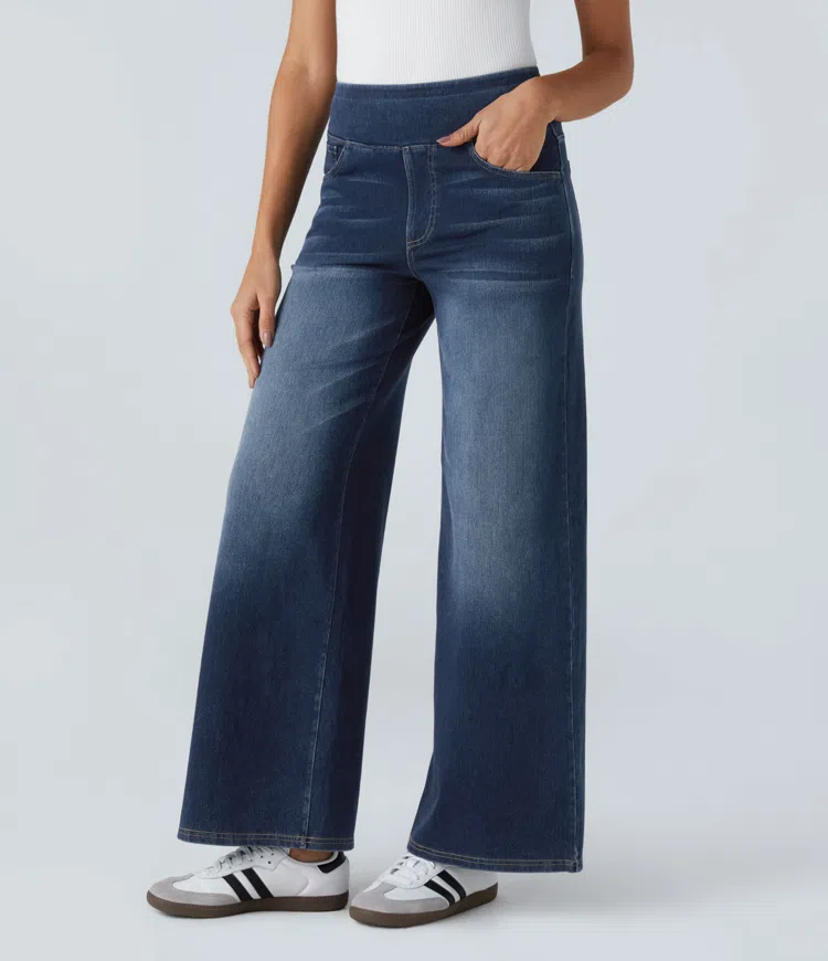 Van Berge Mode© | Comfortabele jeans met hoge taille