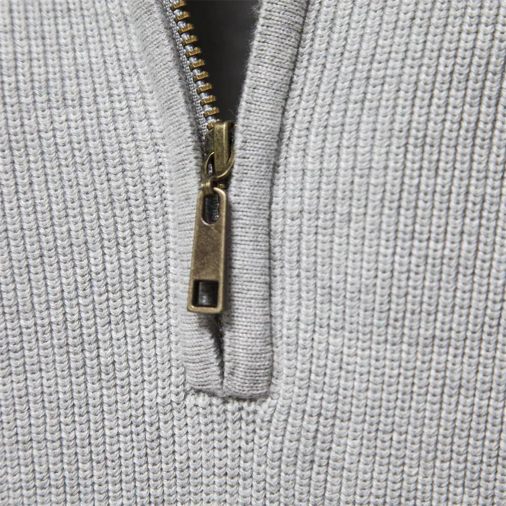 Van Berge Mode® | Gebreide Zip-Up Trui