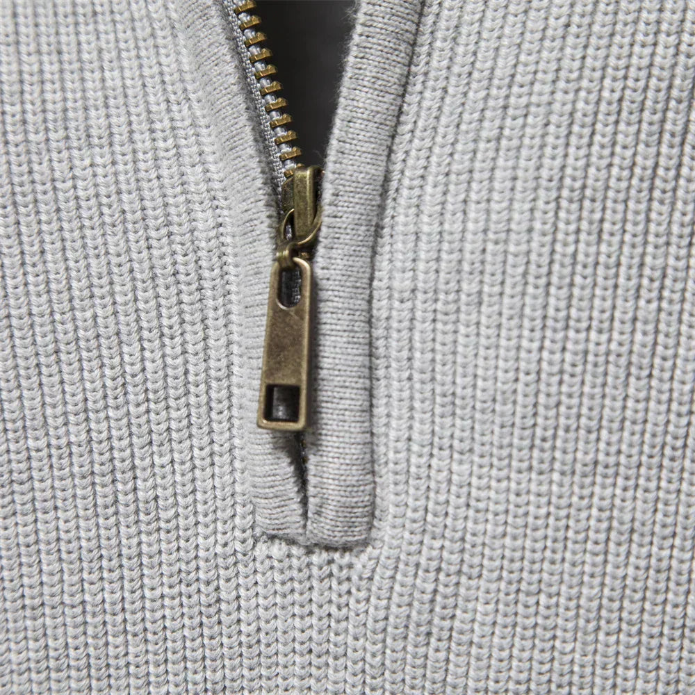 Van Berge Mode® | Gebreide Zip-Up Trui