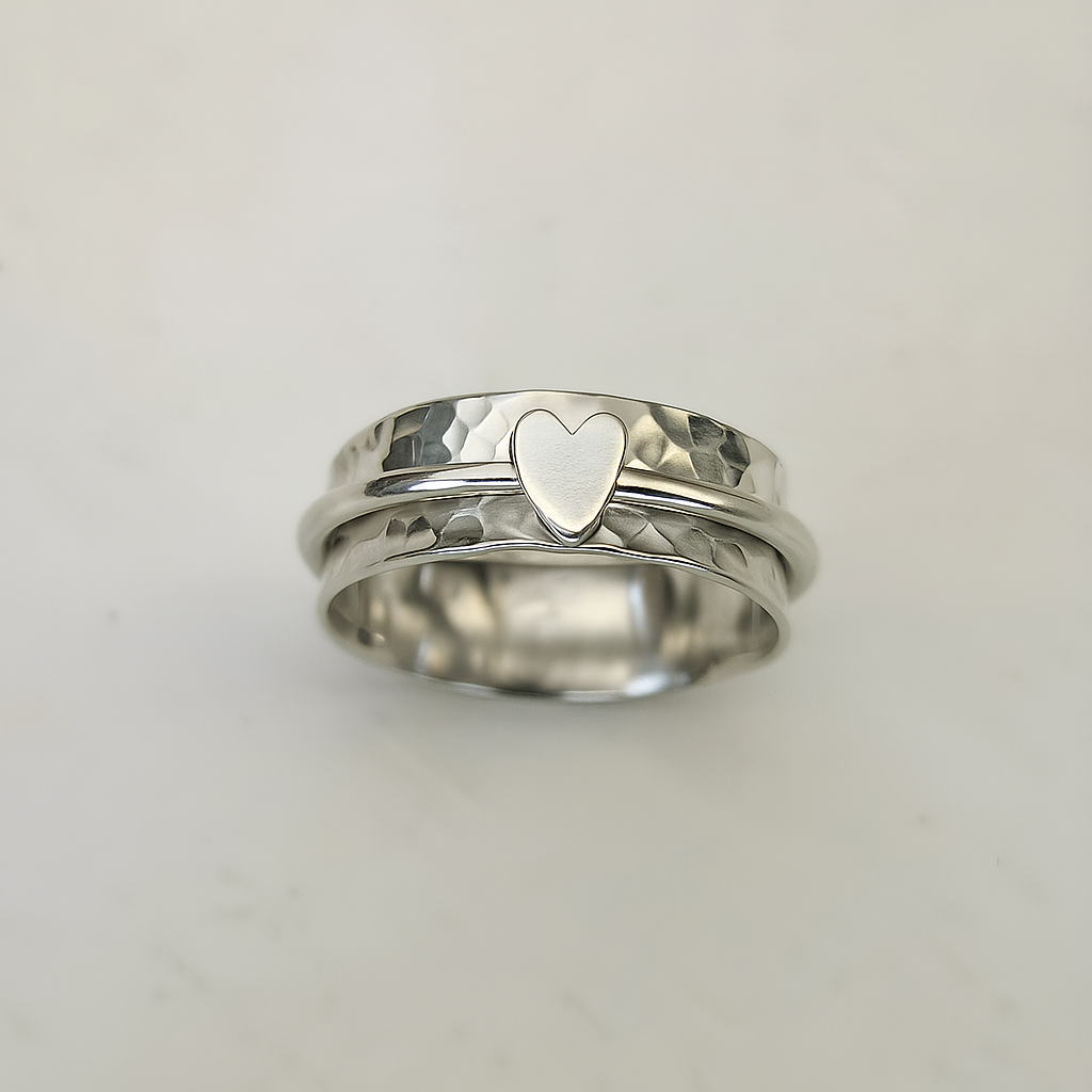 Van Berge Mode© | Laluna® | Zilveren Ring met Hartje