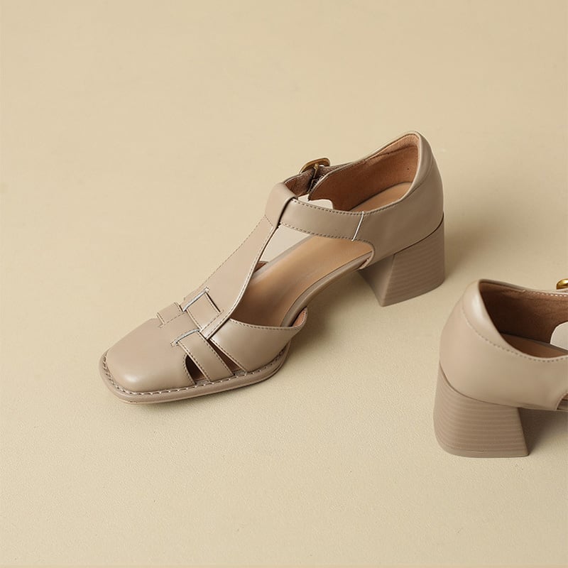 Van Elst Mode®| Vierkante Teen Zomer Sandalen