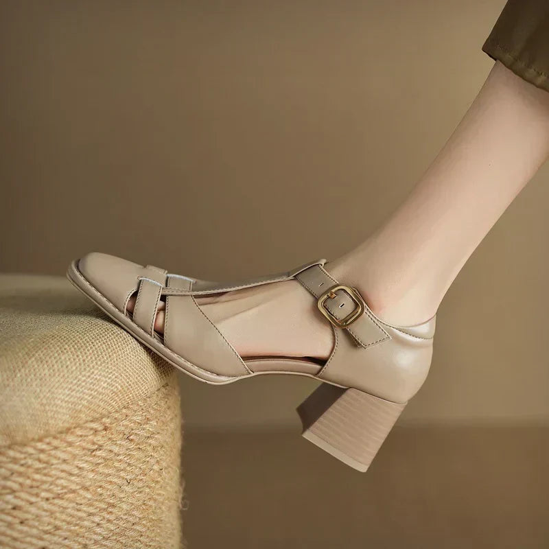 Van Elst Mode®| Vierkante Teen Zomer Sandalen