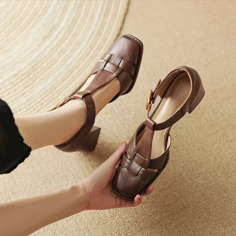 Van Elst Mode®| Vierkante Teen Zomer Sandalen