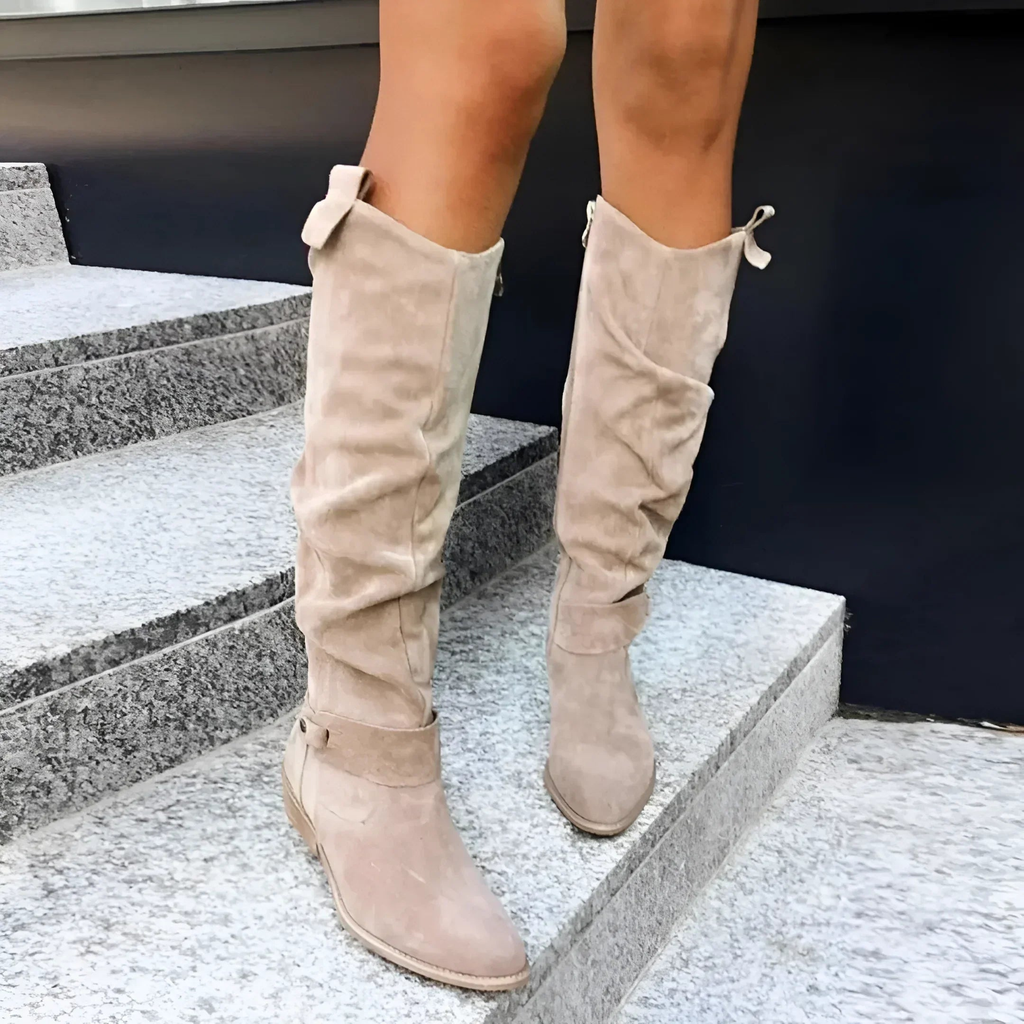 Van Elst Mode® | Stijlvolle Suède Knieboots