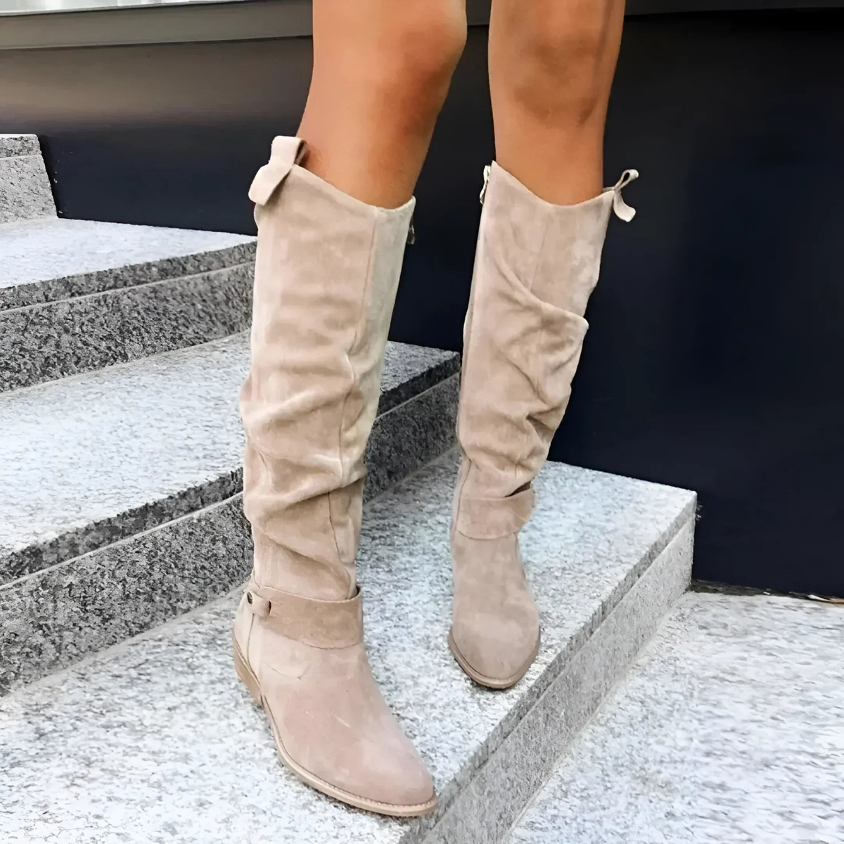 Van Elst Mode® | Stijlvolle Suède Knieboots