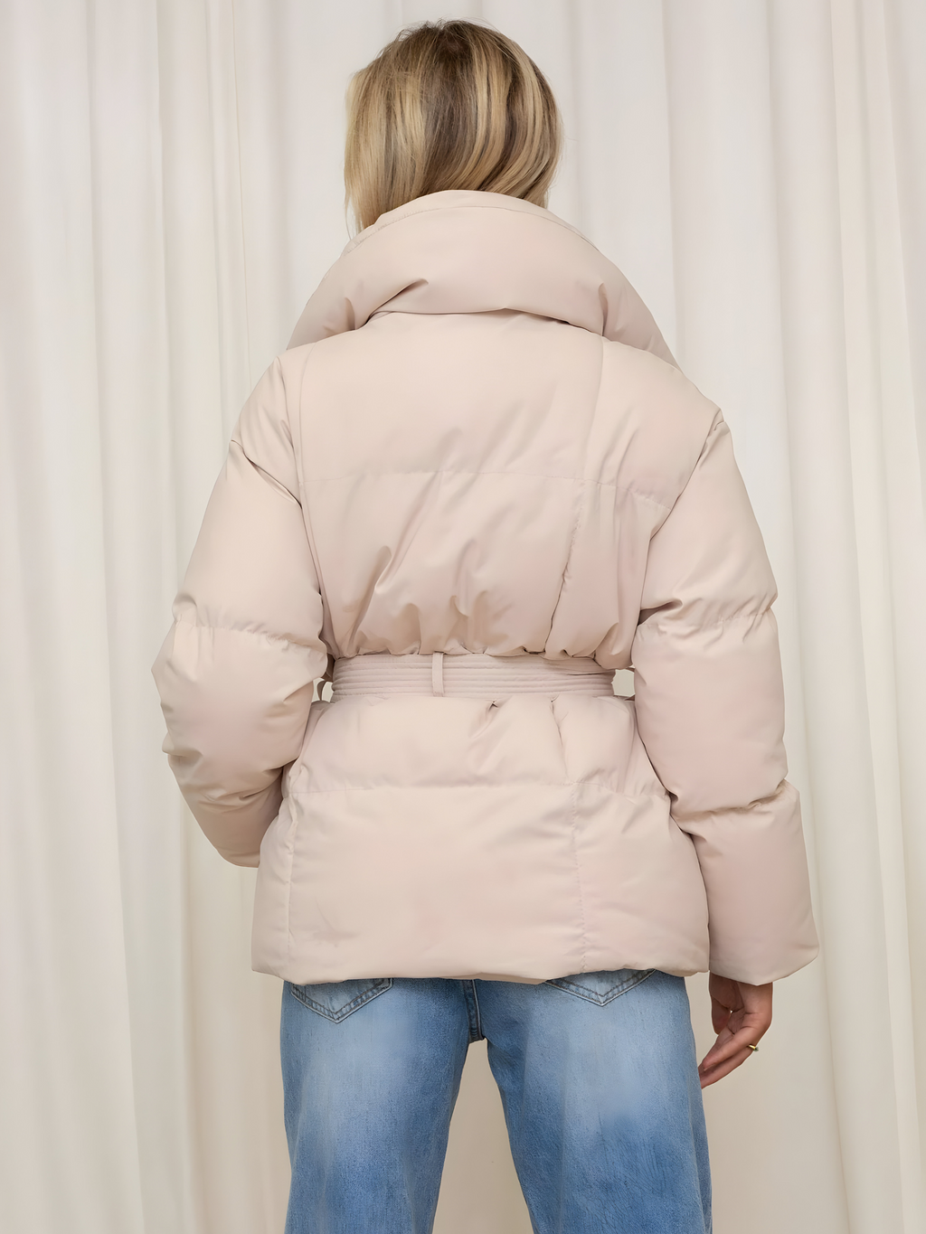 Van Berge Mode®| Elegante Gewatteerde Jas