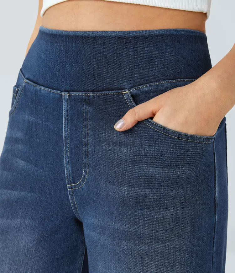 Van Berge Mode© | Comfortabele jeans met hoge taille