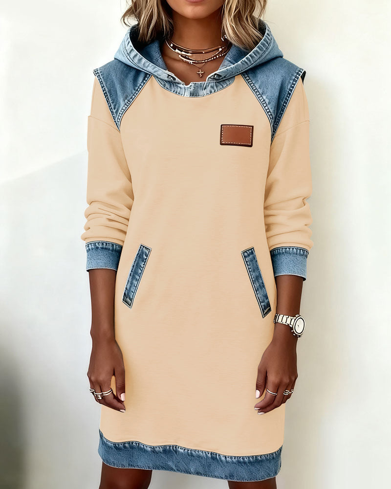 Van Berge Mode©¶© | Hoodiejurk met contrasterende details