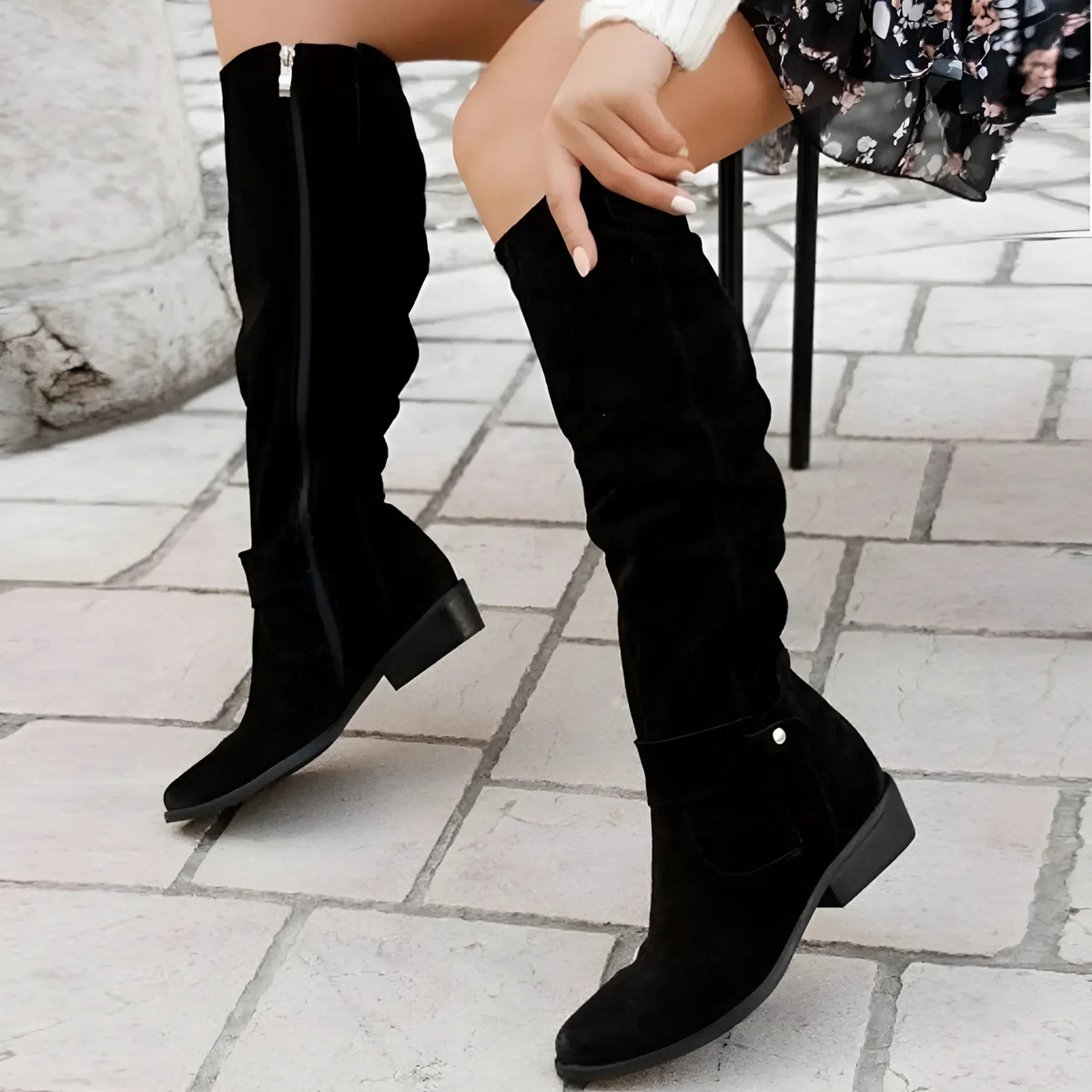 Van Elst Mode® | Stijlvolle Suède Knieboots
