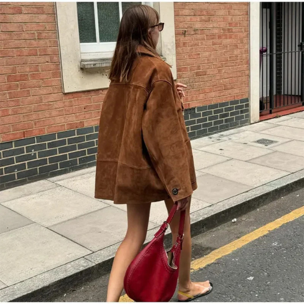 Van Berge Mode® | Suede Statement Coat