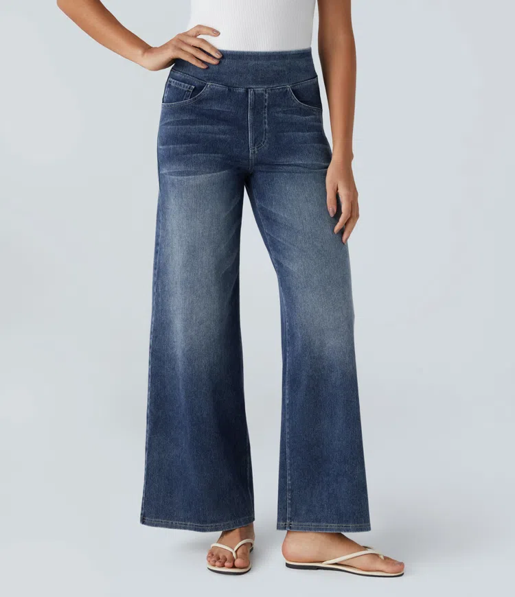Van Berge Mode© | Comfortabele jeans met hoge taille