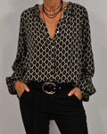 Van Berge Mode® | Relaxed V-Hals Midi-Shirt