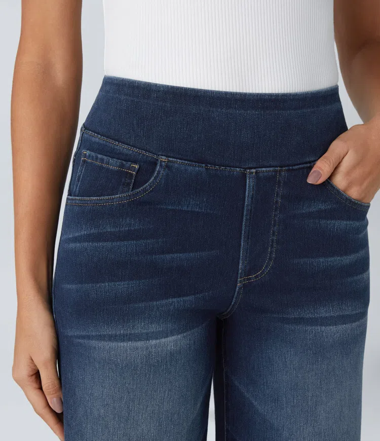 Van Berge Mode©| Comfortabele jeans met hoge taille