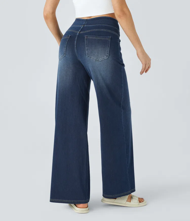 Van Berge Mode©| Comfortabele jeans met hoge taille