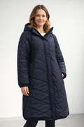 Van Berge Mode® | Dames Gewatteerde Jas met Capuchon en Fleece Voering