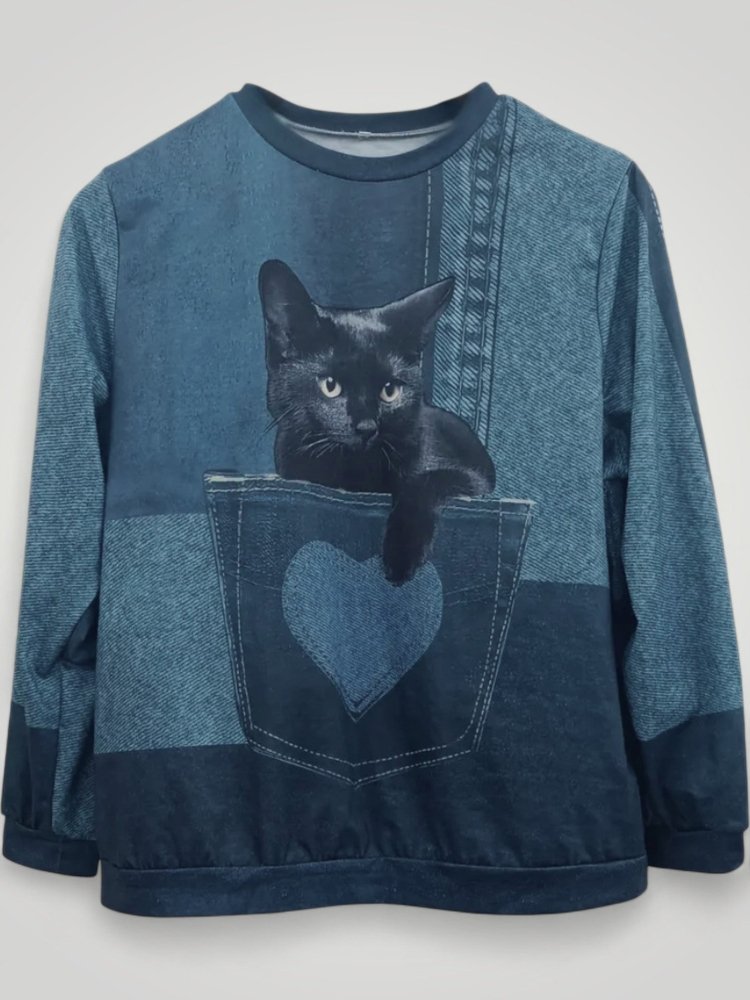 Van Elst Mode¶© | Stijlvolle kattentrui (TIJDELIJK 50% KORTING!)