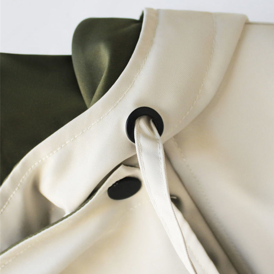 Van Berge Mode® | Moderne Tweekleurige Trenchcoat