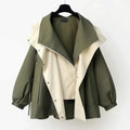 Van Elst Mode® | Moderne Tweekleurige Trenchcoat