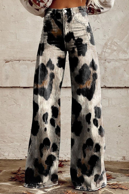 Van Berge Mode©| Boho Vintage Broek met Chic Print