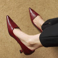 Van Elst Mode®| Verfijnde Puntige Kunstlederen Pumps