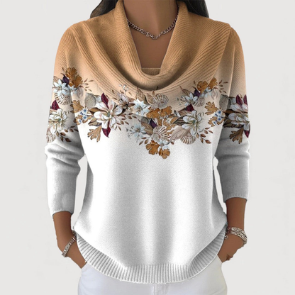 Van Berge Mode© | Elegante bloemen trui
