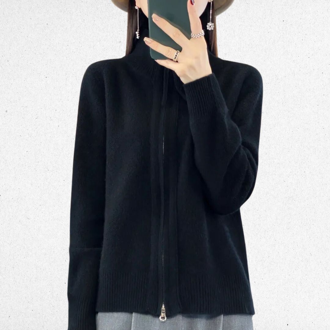Van Berge Mode® | Cozy Zip-Up Cardigan