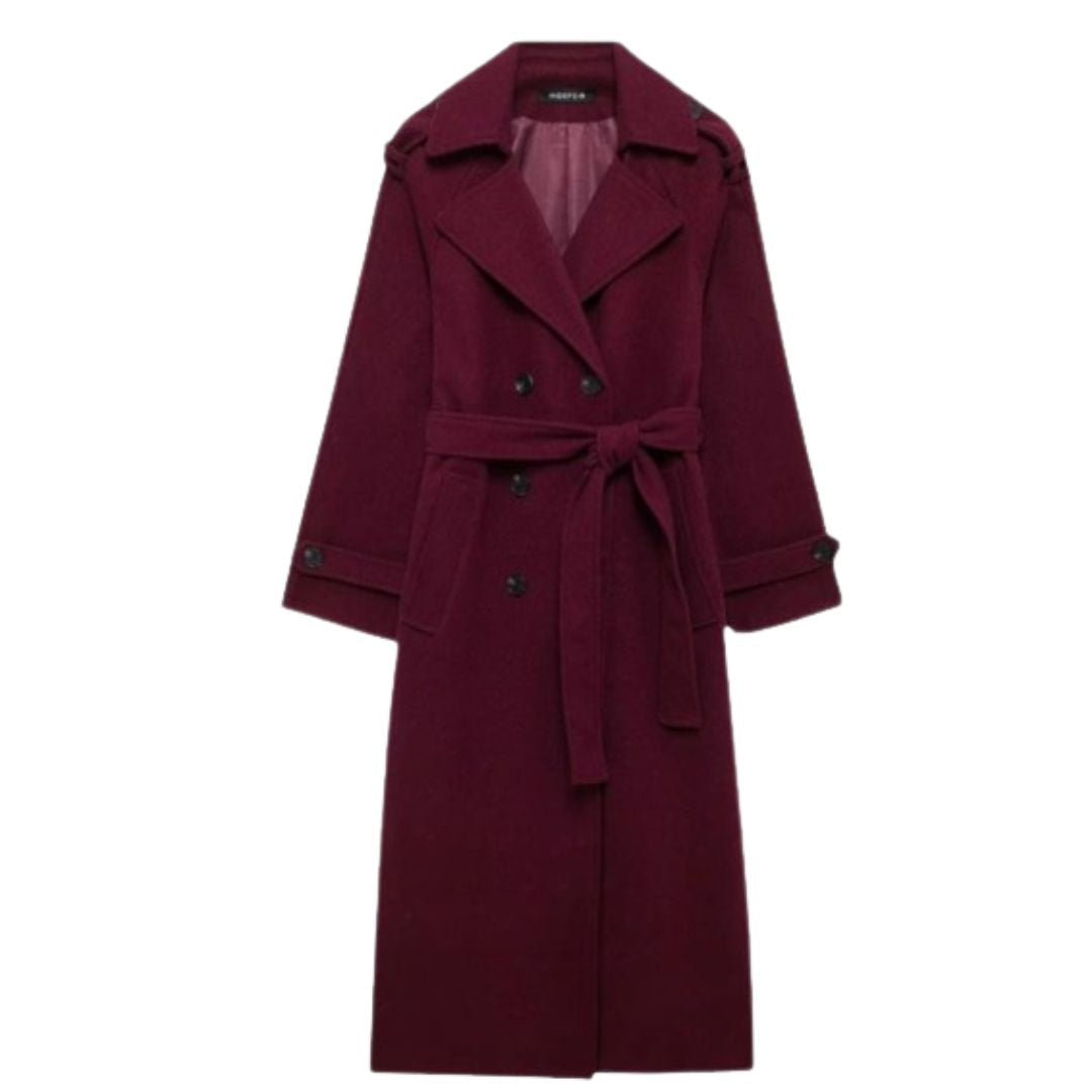 Van Berge Mode® | Classy Burgundy Jas