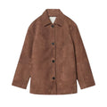 Laluna® | Collared Suede Jacket