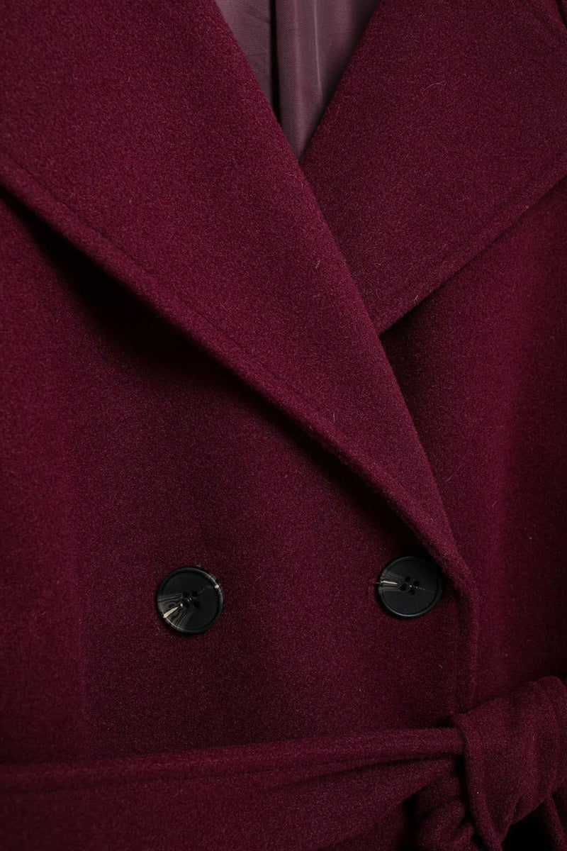 Van Berge Mode® | Classy Burgundy Jas