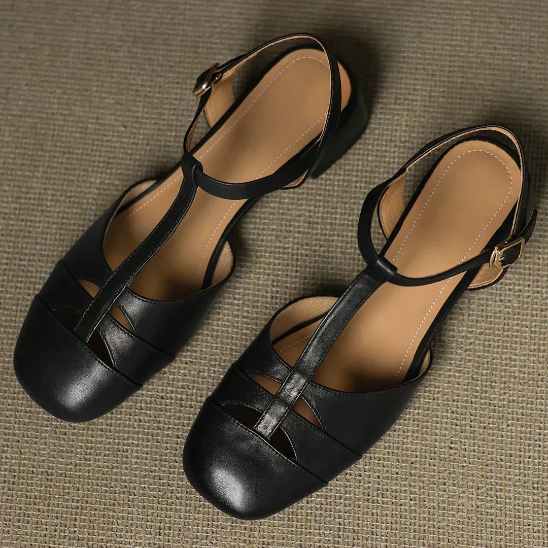 Van Elst Mode®| Vlechtkunstleren Ballerina's