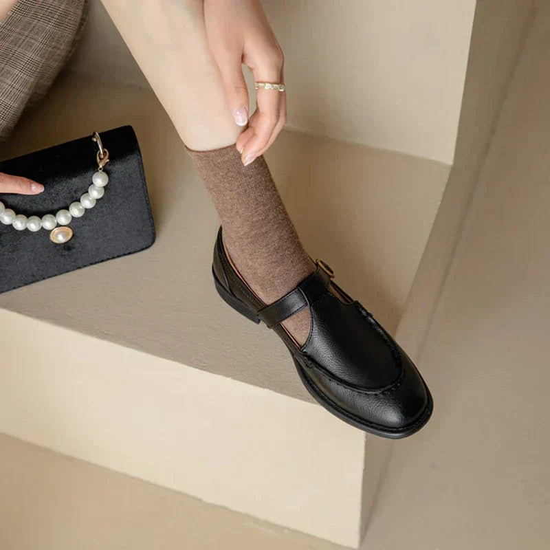 Van Elst Mode®| Retro-geïnspireerde kunstkunstleren Schoenen