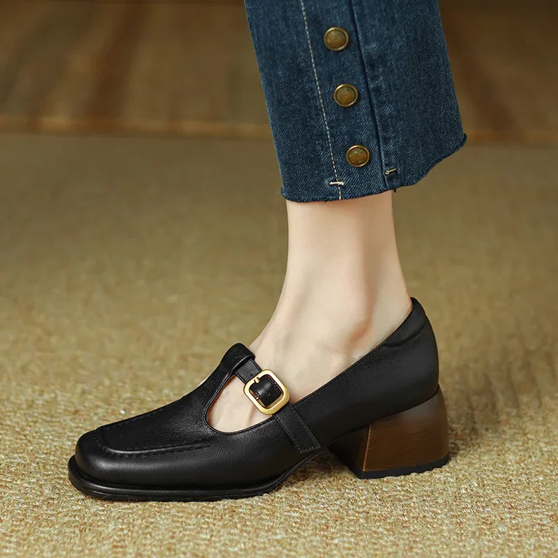 Van Elst Mode®| Elegante T-Strap Schoenen