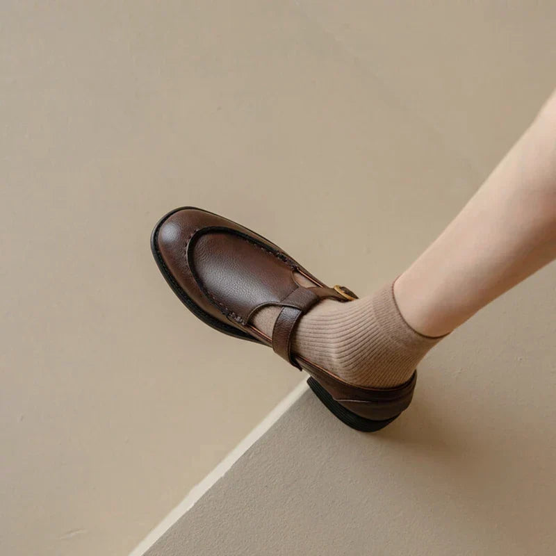 Van Elst Mode®| Retro-geïnspireerde kunstkunstleren Schoenen