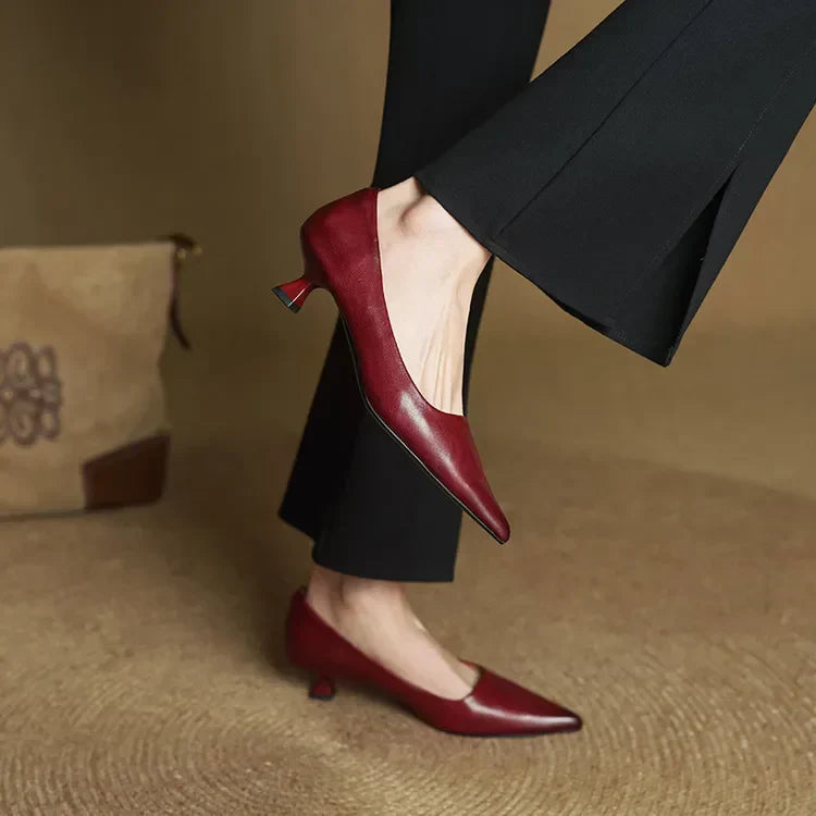Van Elst Mode®| Verfijnde Puntige Kunstlederen Pumps