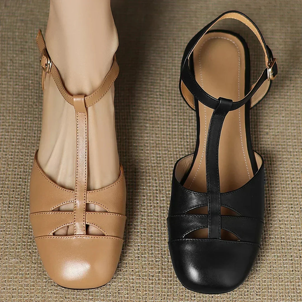 Van Elst Mode®| Vlechtkunstleren Ballerina's