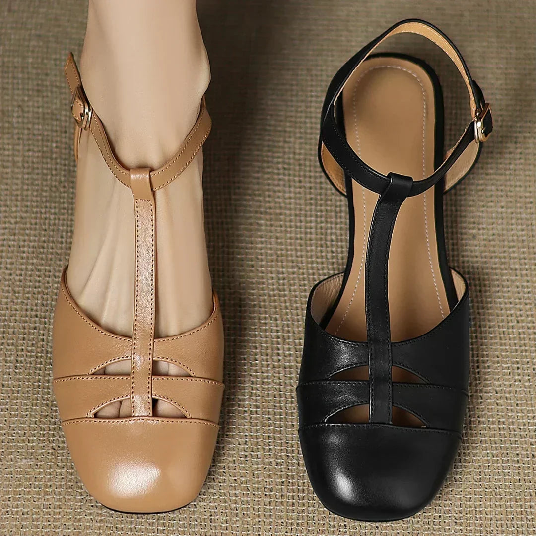 Van Elst Mode®| Vlechtkunstleren Ballerina's