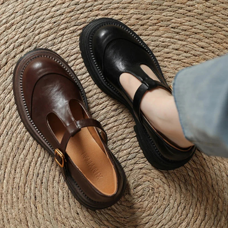 Van Elst Mode®| Klassieke T-Bar Schoenen