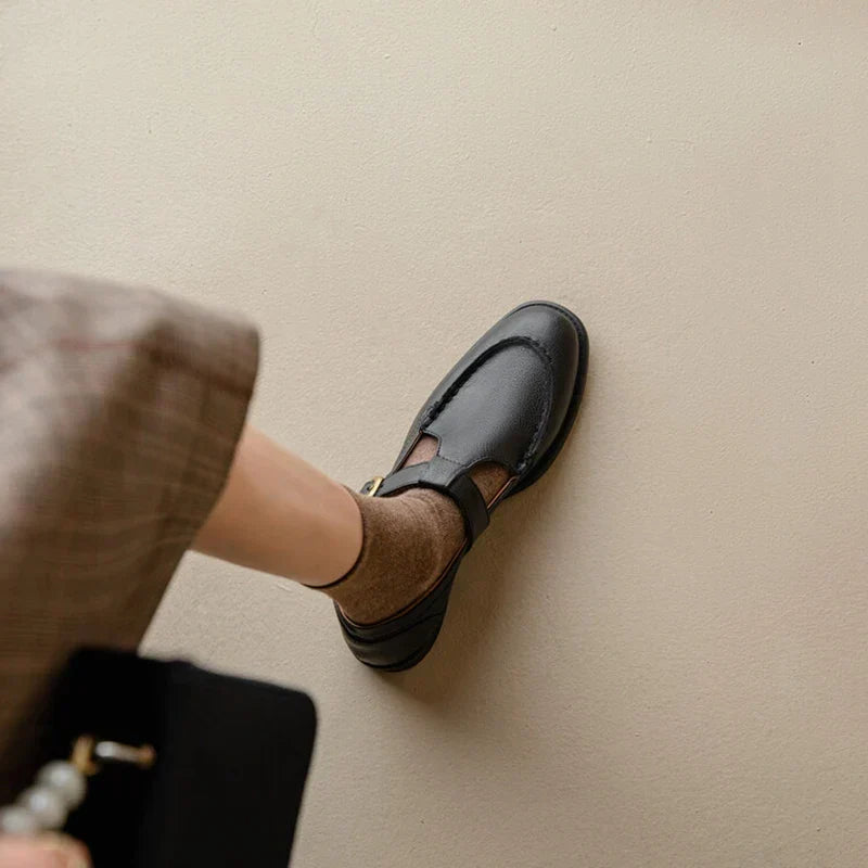 Van Elst Mode®| Retro-geïnspireerde kunstkunstleren Schoenen