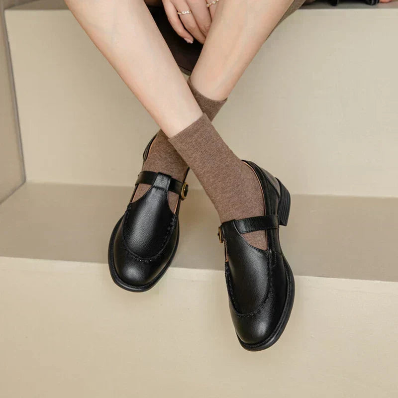 Van Elst Mode®| Retro-geïnspireerde kunstkunstleren Schoenen