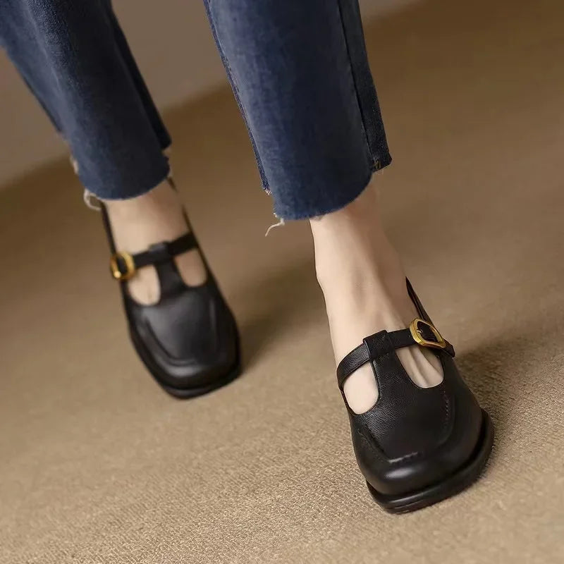 Van Elst Mode®| Elegante T-Strap Schoenen