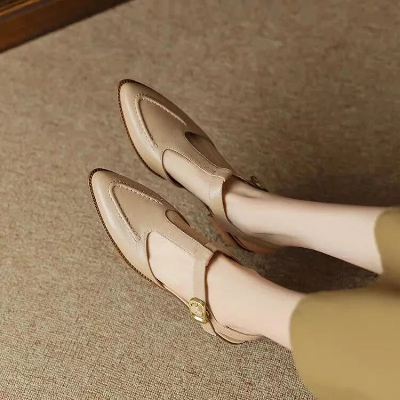 Van Elst Mode®| Klassieke Buckle kunstkunstleren Schoenen