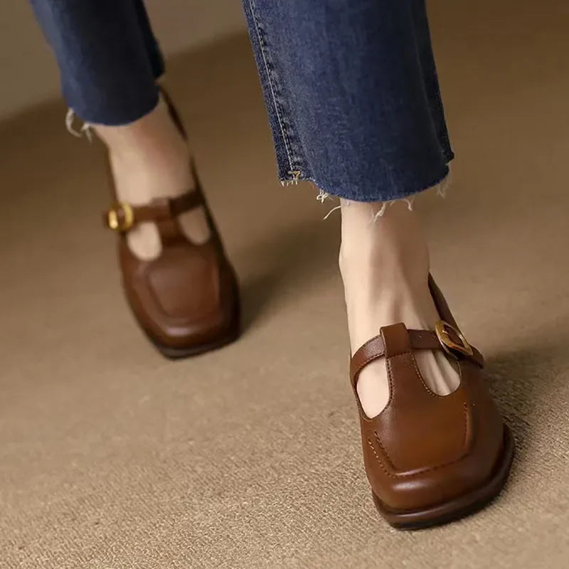 Van Elst Mode®| Elegante T-Strap Schoenen