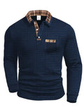 Van Berge Mode® | Comfortabele heren polo met lange mouw