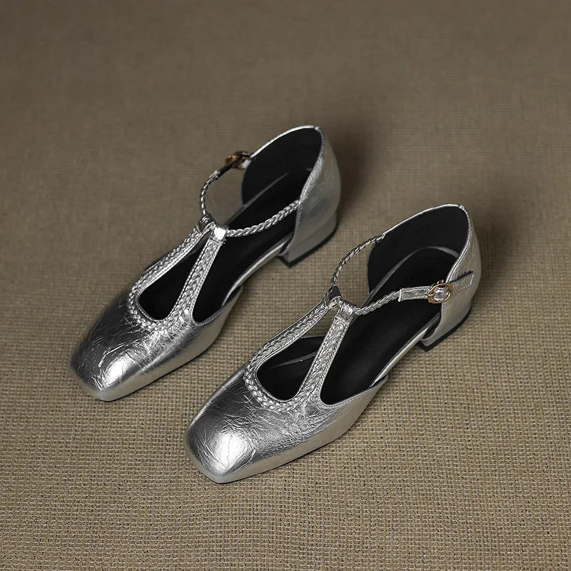 Van Elst Mode®| Retro kunstlederen Ballerina's
