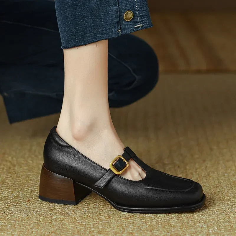 Van Elst Mode®| Elegante T-Strap Schoenen