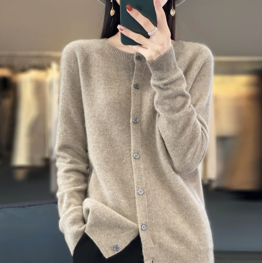 Van Berge Mode® | Elegante Knoopjes Cardigan