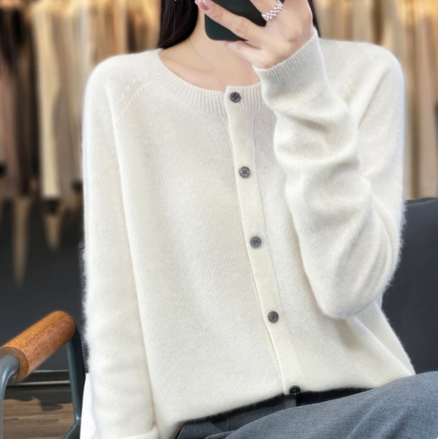 Van Berge Mode® | Elegante Knoopjes Cardigan